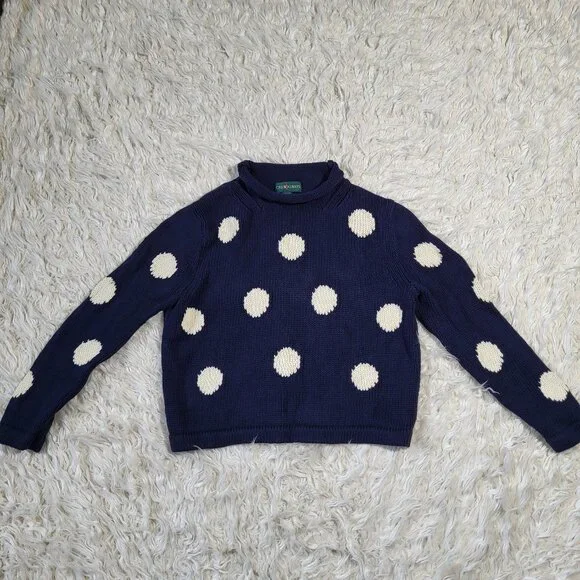 J. Crew Always Women's 1988 Rollneck Cropped Sweater in Dot - Small - Picture 2 of 10